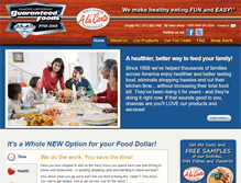 Tablet Screenshot of guaranteedfoods.com